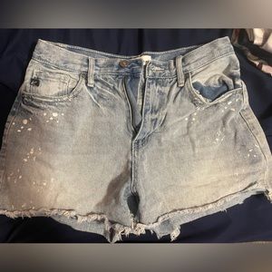 KanCan Light wash shorts